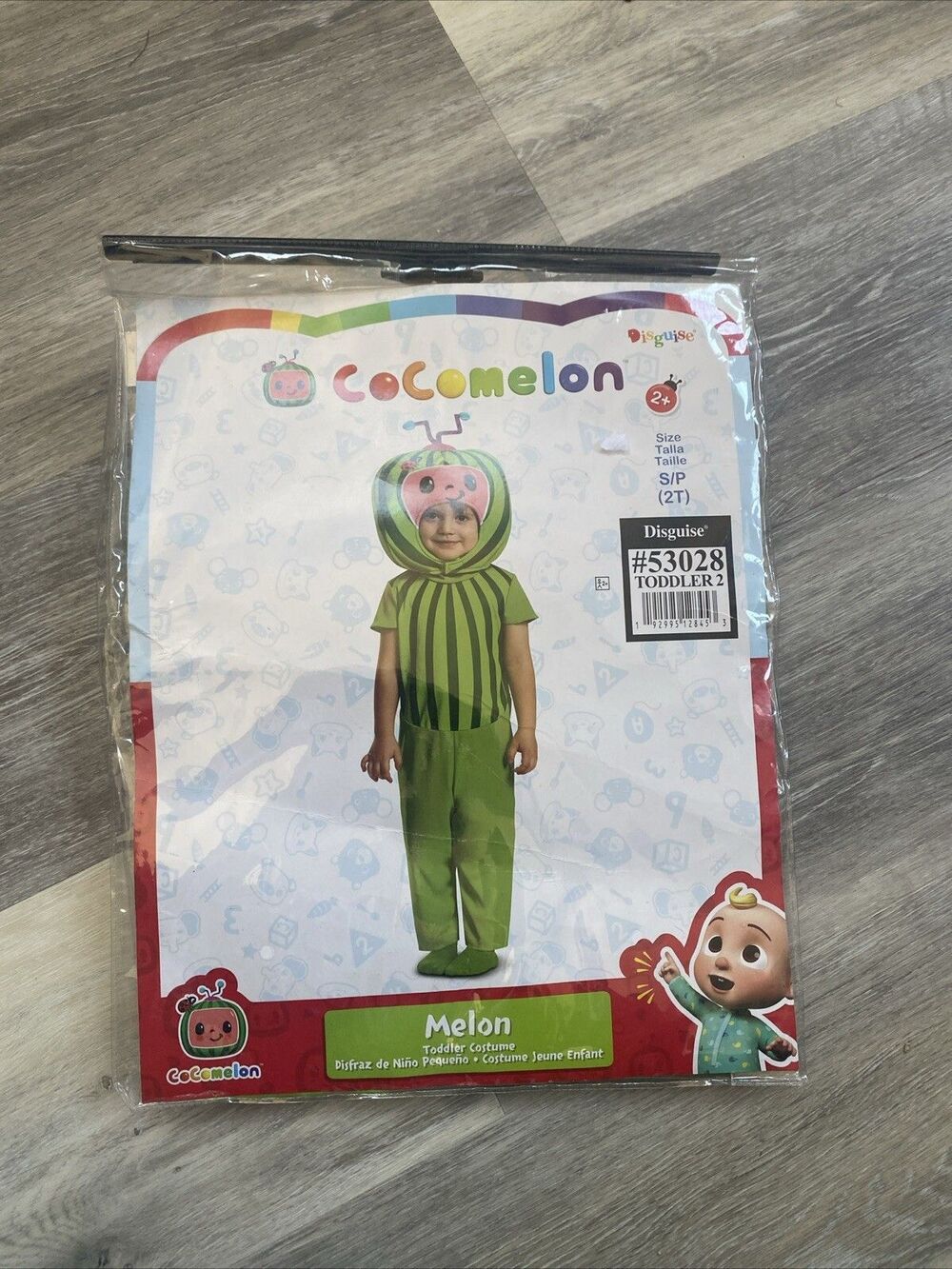 Cocomelon Baby Melon Halloween Costume Jumpsuit & Headpiece 2T Cosplay
